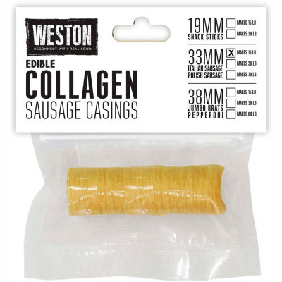 Edible Collagen Casing 33 mm (for 15 lbs)