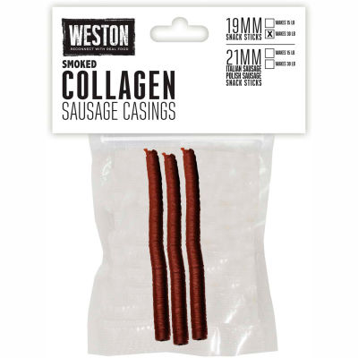 Edible Smoked Collagen Casing 19 mm (for 30 lbs)