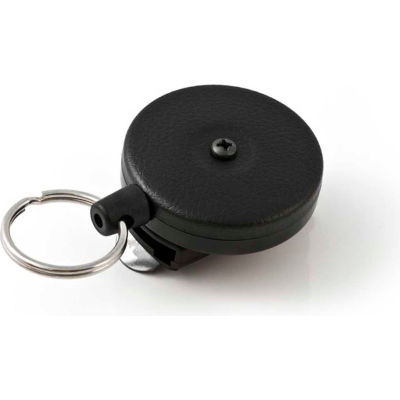 KEY-BAK #484B-HDK Retractable Key Reel With 48" Kevlar Cord Black Front ...