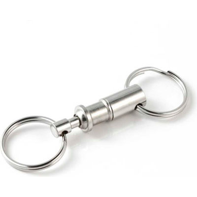 KEY-BAK #500 Premium Quick Release Pull Apart Key Accessory with 2 Split Rings
