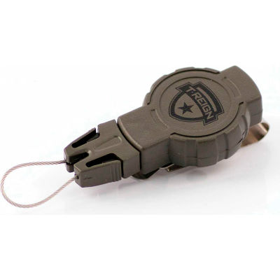 T-Reign Hunting Retractable Gear Tether 0TRG-212 - Small 24"Extention OD Green Belt Clip