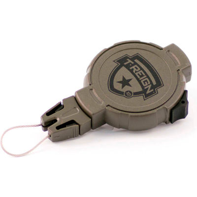 T-Reign Hunting Retractable Gear Tether 0TRG-242 - Xtreme Duty 36"Extention OD Green Belt Clip