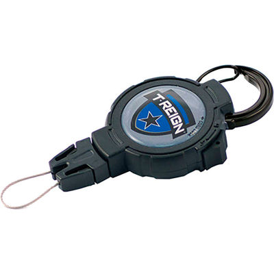 T-Reign Outdoor Retractable Gear Tether 0TRG-441 - Xtreme Duty 36"Extention Black Carabiner