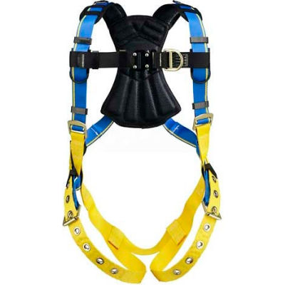 Werner® H122001 Blue Armor Climbing Harness, Tongue Buckle Leg, S