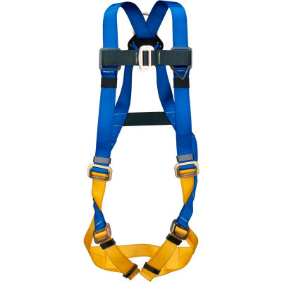 Werner® H411002xC111000 BaseWear Standard Harness with Attached 6' DeCoil Lanyard