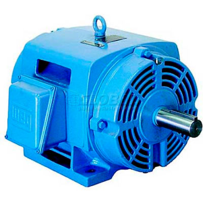 WEG NEMA Premium Efficiency Motor, 00112OT3E145T, 1 HP, 1200 RPM, 208-230/460 V, ODP, E143/5T, 3 PH