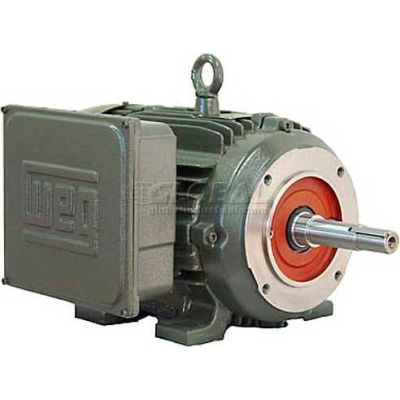 WEG Close-Coupled Pump Motor-Type JM, 00118ES1E143JM, 1 HP, 1800 RPM, 208-230/460 V, TEFC, 1 PH