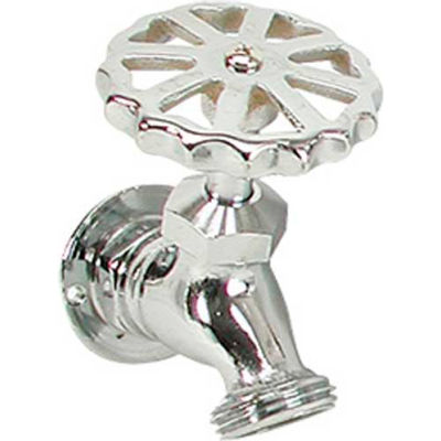Whitecap 3/4" GHT x 1/2" IPT (Small) Raw Water Washdown Sillcock, Chrome Plated Brass - P-2452