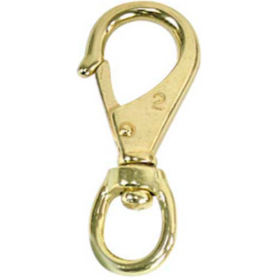 Whitecap 7/8" Eye Swivel Boat Snap Size #3, Brass - S-1106