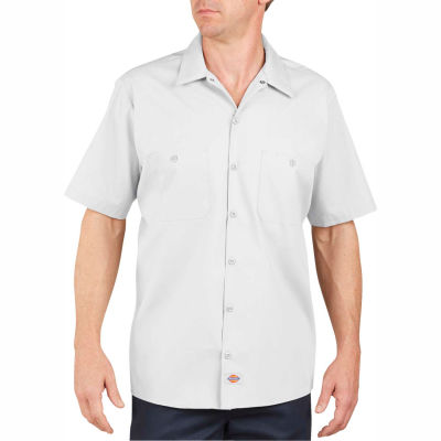 Dickies® Men's Short Sleeve Industrial Work Shirt, 3T White - LS535WH