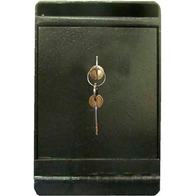 Wilson Safe Depository Safe DS1K - Key Lock 8"W x 10"D x 12"H, Black
