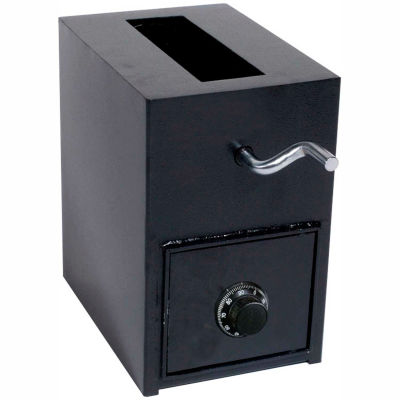 Wilson Safe Depository Safe RH13C Combo Lock - 14-1/4"W x 8-1/4"D x 13"H, Black