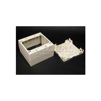Wiremold 2344-2-Wh 2-Gang Extra Deep Device Box, White, 4-3/4"L