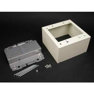 Wiremold 2444-2lsfw 2g Device Box, Fog White, 4-3/4"L - Pkg Qty 10