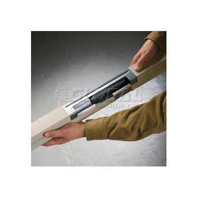 Wiremold 25DTP-4 Two Channel Pole, 2 Duplex Receptacles, 8" Removable Communications, 10'5"L