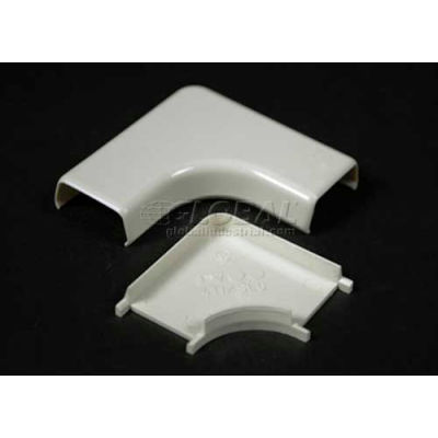 Wiremold 411-Wh 90° Flat Elbow, White, 2-1/16"L