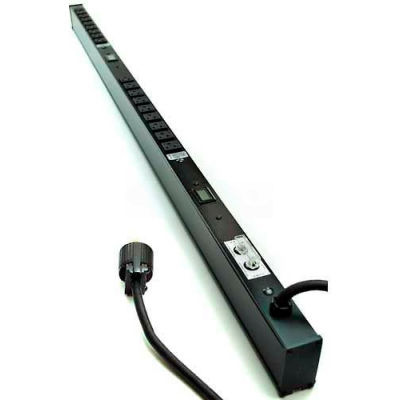 Wiremold 4B53B2-2-AM Power Distribution Unit, 230V/200V, 20A, 54"L, 18 Outlets