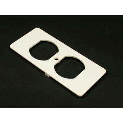 Wiremold 5507d-Fw Duplex Receptacle Faceplate, Fog White