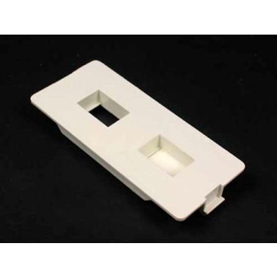 Wiremold 5507frj Flush Dual Rj Connector Faceplate, Ivory