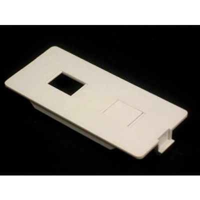 Wiremold 5507rj-G Dual Rj (1) Open, (1) Ko Faceplate, Gray