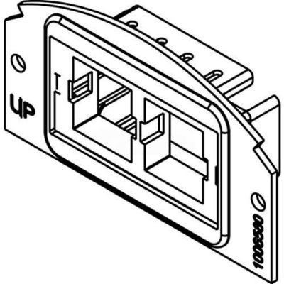 Wiremold 682a Poke-Thru 1/2 Gang 2a Communication Plate - Pkg Qty 5
