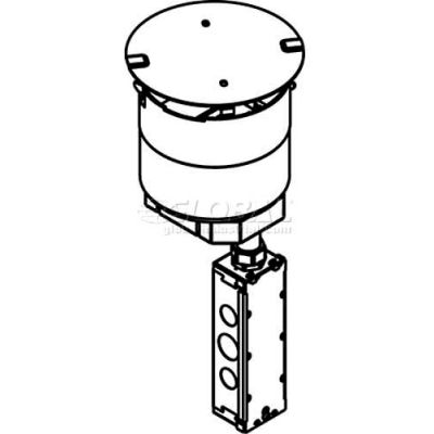Wiremold 6STC Poke-Thru Stem Assembly, Recessed, 6"