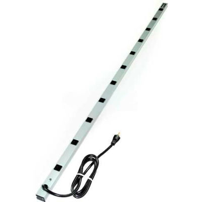 Wiremold CabinetMATE Power Strip, 11 Outlets, 20A, 6' Cord