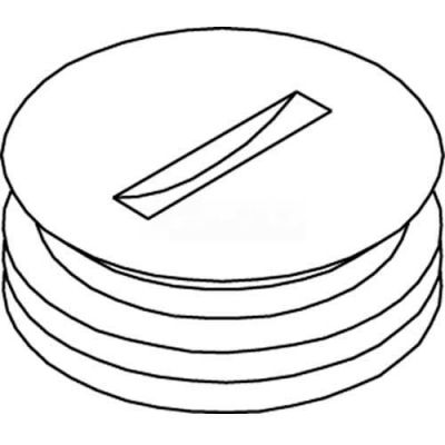 Wiremold 825a-1/2 Floor Box 800 Series Abandon Plug, Brass, 1/2" - Pkg Qty 10