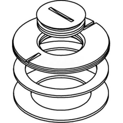Wiremold 825ck-1 Floor Box 800 Series Conversion Kit Cover, Brass, 1" - Pkg Qty 5
