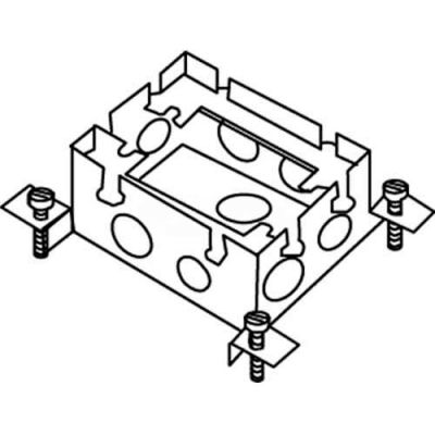 Wiremold 880M1 Floor Box 1-Gang Shallow Box, Fully Adjustable