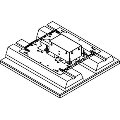 Wiremold 8802S-FC Floor Box 2-Gang Floor Box, Fire Classified, Flush