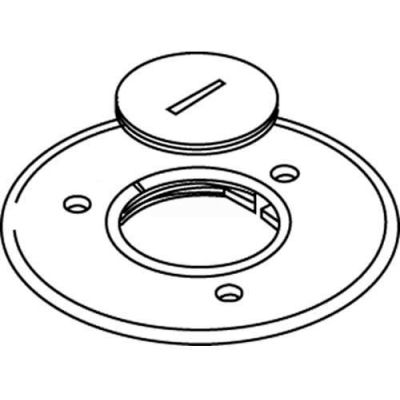 Wiremold 896ck Floor Box Cover Plate, Brass, For Carpet W/2 1/4" Opening - Pkg Qty 8