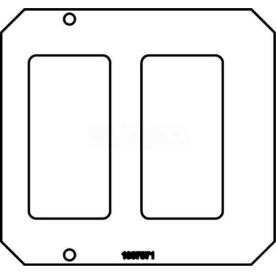 Wiremold 8CREST Poke-Thru 2-Gang Crestron Plate