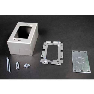 Wiremold AL2044 Deep Switch & Receptacle Box, 1-Gang, 120V, 15A, 4-5/8"L