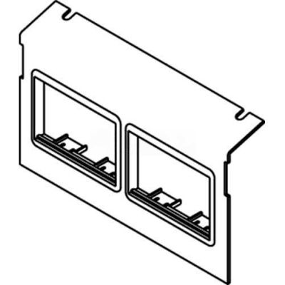 Wiremold C8004p-2act Floor Box Ac8104 & Ac8840 Plate W/(2) 6a Mini Adapter Bezels - Pkg Qty 10
