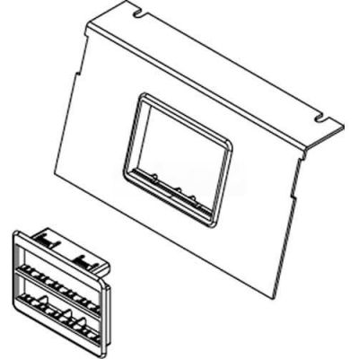 Wiremold C8850p-Rt Floor Box Ac8850 Plate W/(1) Ortronics & Gray Bezel - Pkg Qty 10