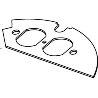 Wiremold Crfb-D-2 Floor Box Duplex Device Plate For Round Raised Floor Box - Pkg Qty 10