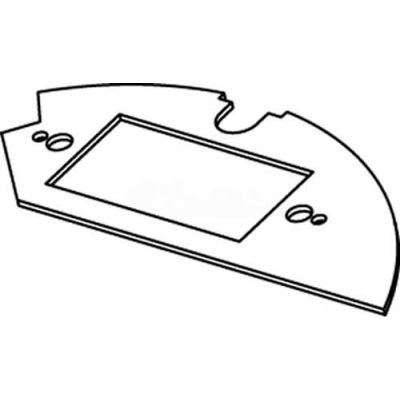 Wiremold Crfb-Gfi-2 Floor Box Gfi Decorator Style Plate For Round Raised Floor Box - Pkg Qty 10