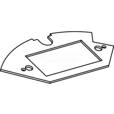 Wiremold Crfb-Gfi-3 Floor Box Gfi Device Plate For Round Raised Floor Box - Pkg Qty 10
