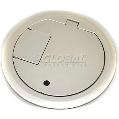 Wiremold CRFBBTCNKTR Floor Box CRFB Series Solid Cover Assembly Tamper Resistant, Nickel