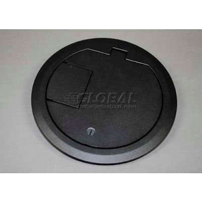 Wiremold CRFBCTCBK Floor Box CRFB Series Cover Assembly W/Carpet Insert, Black