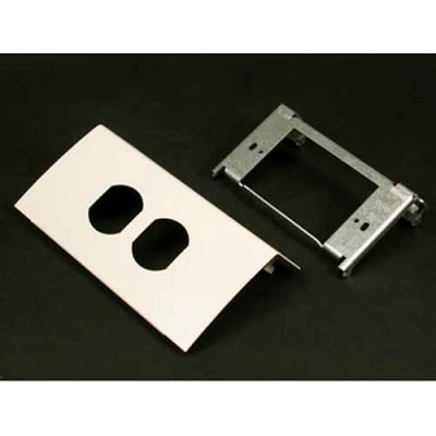 Wiremold Ds4047d-Bk Single Channel Duplex Device. Matte Black, 6"L