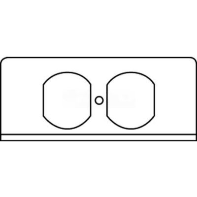 Wiremold Fifp-R Poke-Thru 1-Gang Duplex Recept. Plate - Pkg Qty 20