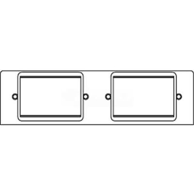 Wiremold Fpb-2rt Poke-Thru 2-Gang Plate W/(2) Mini Adapter Bezels Ortronics - Pkg Qty 20