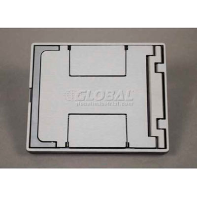 Wiremold Fpbtnk Floor Box Floorport Flangeless Cover Assembly, W/Solid Lid, Nickel - Pkg Qty 8