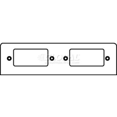 Wiremold Fpss-Ss Poke-Thru 2-Gang Plate W/2 Surge Suppression Openings - Pkg Qty 20