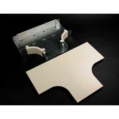 Wiremold G4015FO 2" Radius FiberReady Tee, Gray, 12-3/4"L