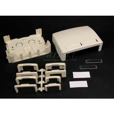 Wiremold Pdb4tjv Four Tracjack Data Box, Ivory, 3-3/4"L