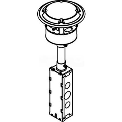 Wiremold RC3STC Poke-Thru Insert Assembly W/Disposable Plate