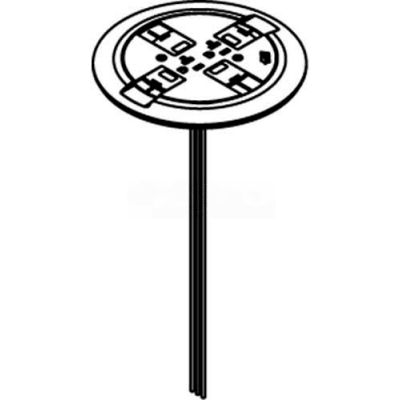 Wiremold RC7CTCAL Poke-Thru Flange and Black Slide Holder Assembly, Aluminum